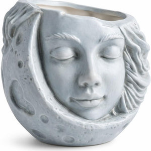 Moon Face Hanging Planter