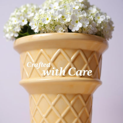 Ice Cream Cone Planter by Nebula Colors