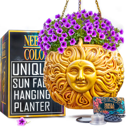 Sun Face Hanging Planter