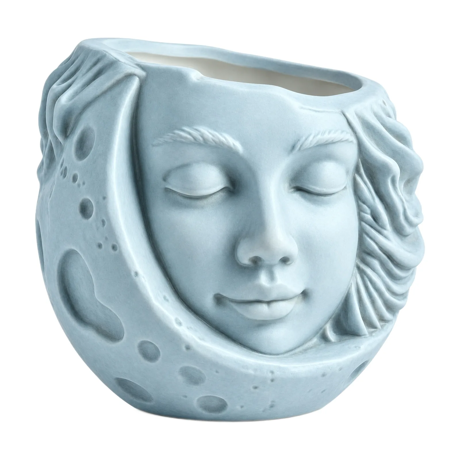 Moon Face Hanging Planter, Set of 2