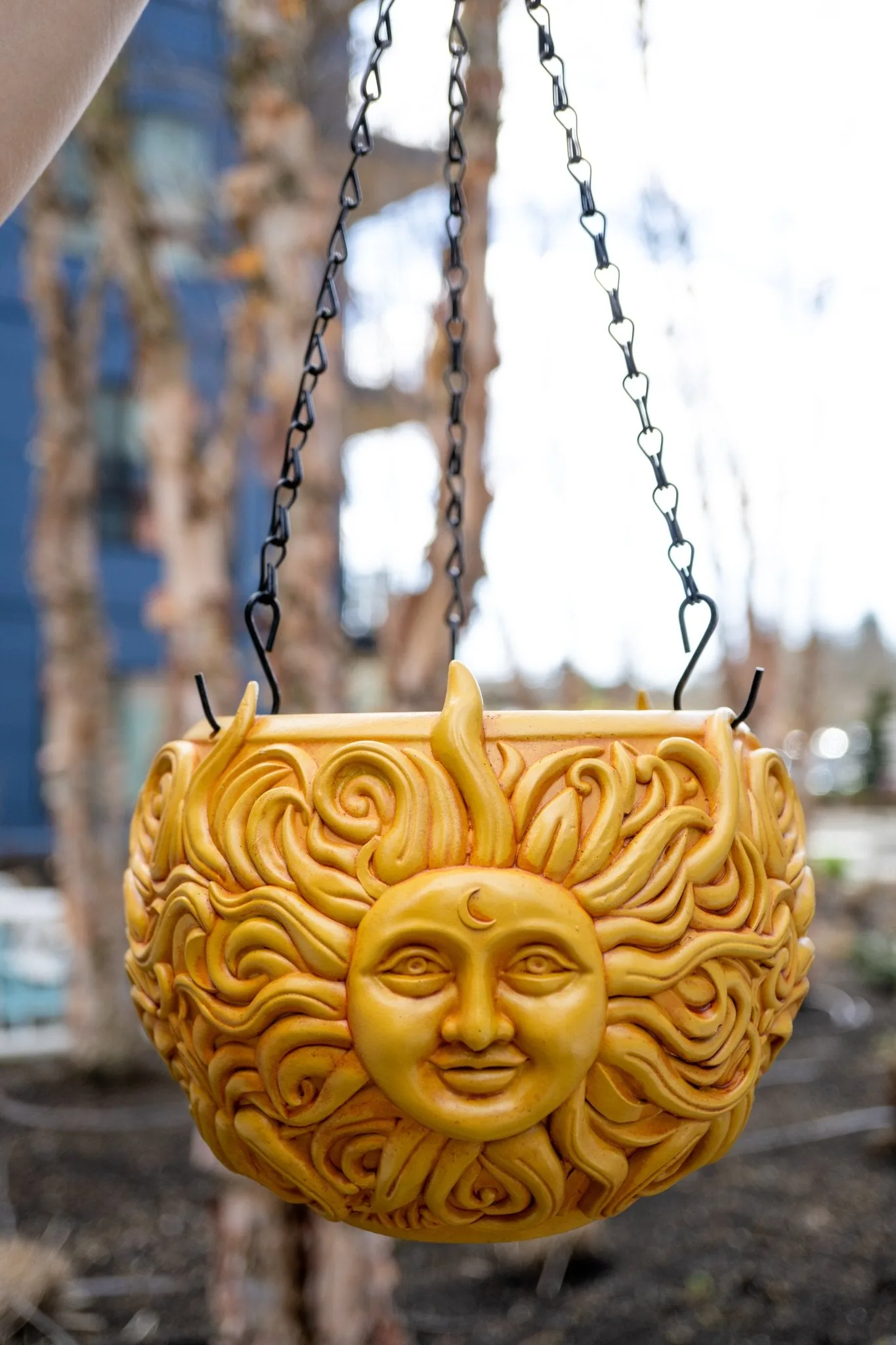 The Celestial Pair — Sun & Moon Hanging Planter Bundle